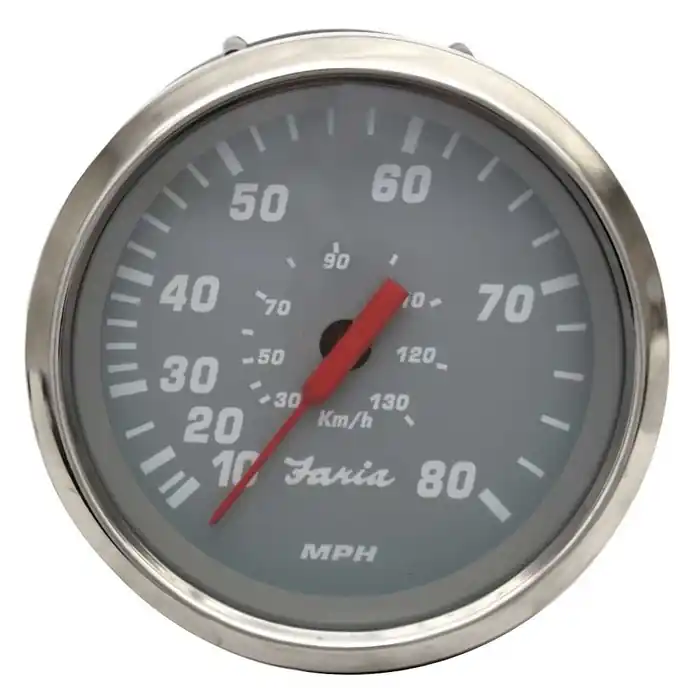 Faria Boat Speedometer Gauge SE9420A | Professional Gray 3 3/8 Inch Seasonal Sale