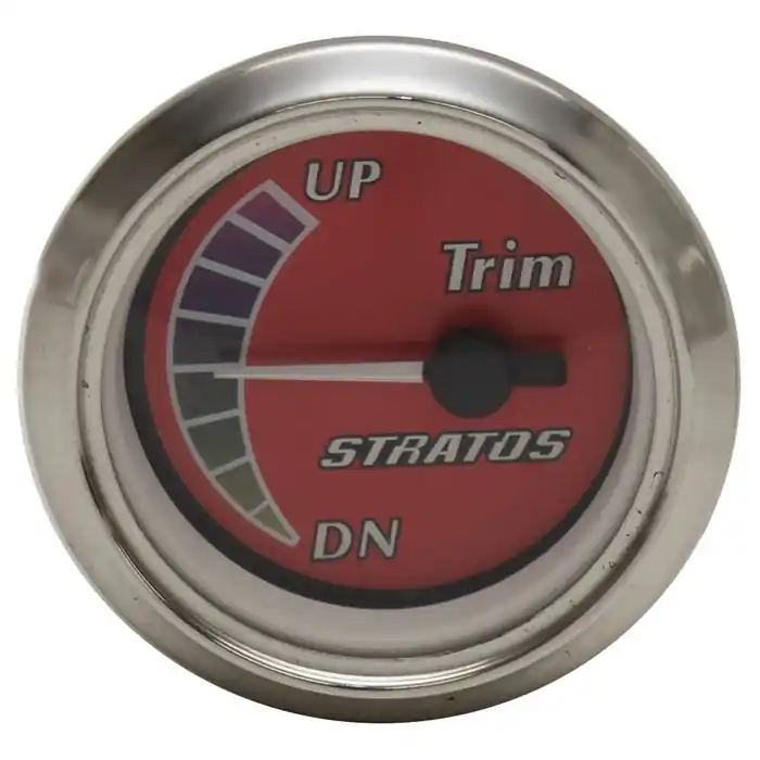 Stratos Boat Trim Gauge 960581 | Beede 2 Inch Mercury Yamaha Volvo High Quality