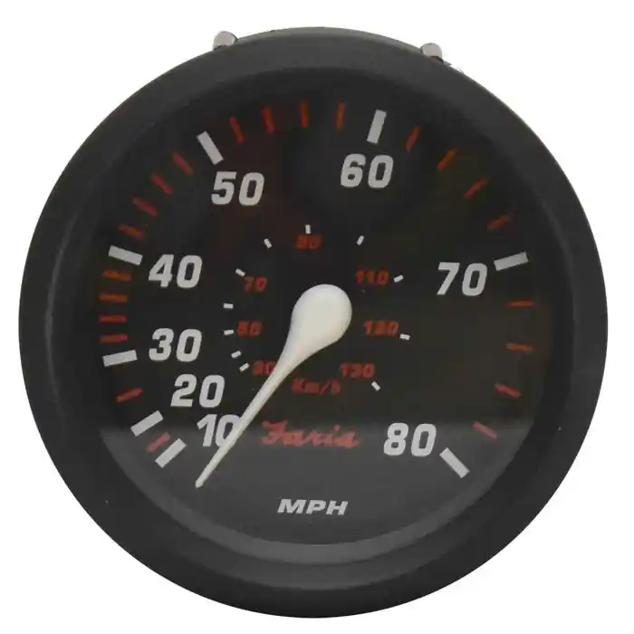 Faria Beede Boat Speedometer Gauge 34619 | Professional Red 3 1/4 Inch Best Price