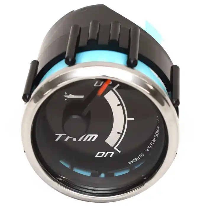 Weekend Sale Faria Boat Trim Gauge GP7881A | Mercury 2 Inch Black / Silver