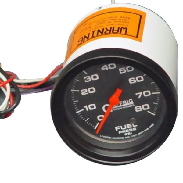 Gaffrig Boat Fuel Pressure Gauge GFSFP80 | Gas 2 1/2 Inch Black Don’t Miss Out