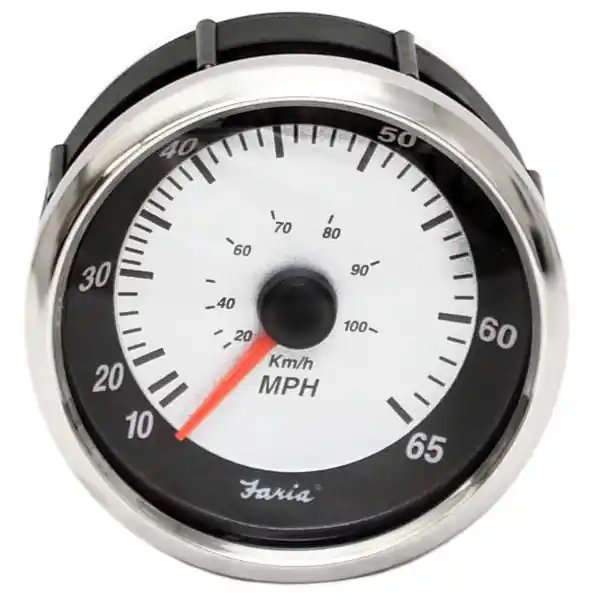 Next Day Delivery Faria Boat Speedometer SEK625A | 10-65 MPH Black Gray 3 1/4 Inch