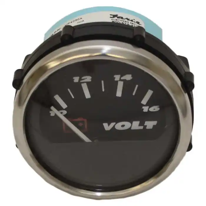 Faria Boat Volt Meter Gauge VP4050A | 10 - 16v 2 Inch Black Holiday Sale