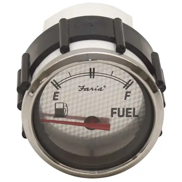 Faria Boat Fuel Level Gauge GP5062A | 2 Inch Silver Limited Offer