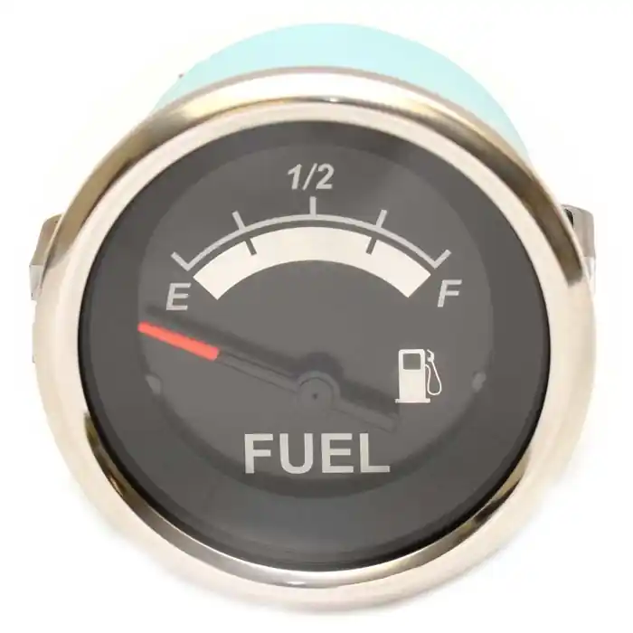 Buy Today Teleflex Boat Fuel Gauge 67021F | Sterling Black 2 Inch Silver Black
