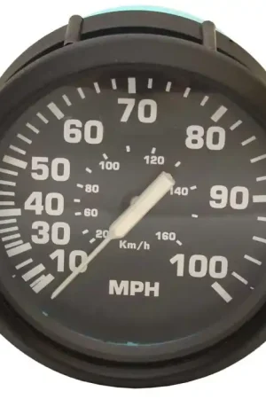 Faria Boat Speedometer Gauge SE8058A | 100 MPH Euro 3 1/4 Inch No Minimum Order