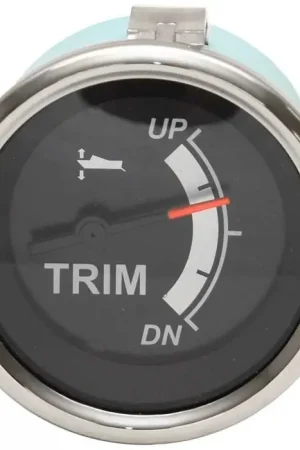 Free Returns Veethree Boat Trim Gauge 67365F | 2 Inch Black Sterling Evinrude
