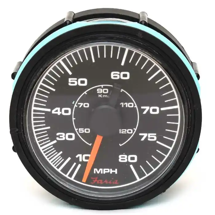 Faria Marine Boat Speedometer Gauge SE8718A | Back Mount 3 1/4 Inch Latest