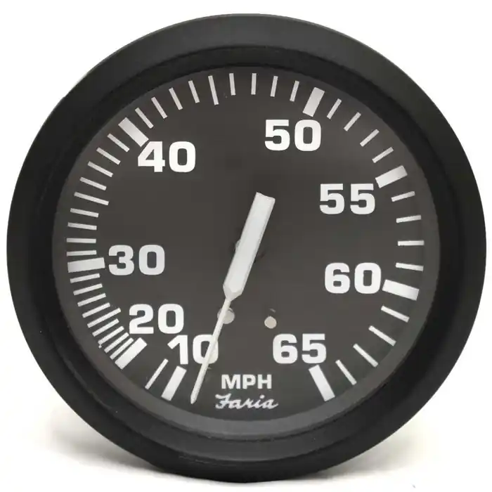 Low Price Faria Boat Speedometer Gauge SE9785A | Euro Black 3 3/8 Inch