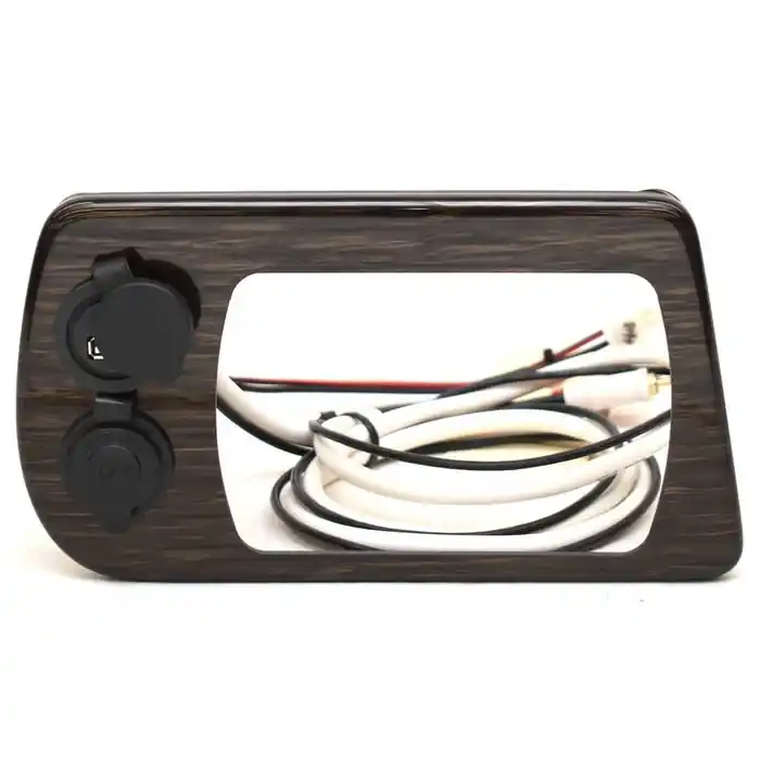 No Minimum Order Lowe Boat Blank Radio Panel 2280209 | 9 1/8 x 5 Inch Woodgrain