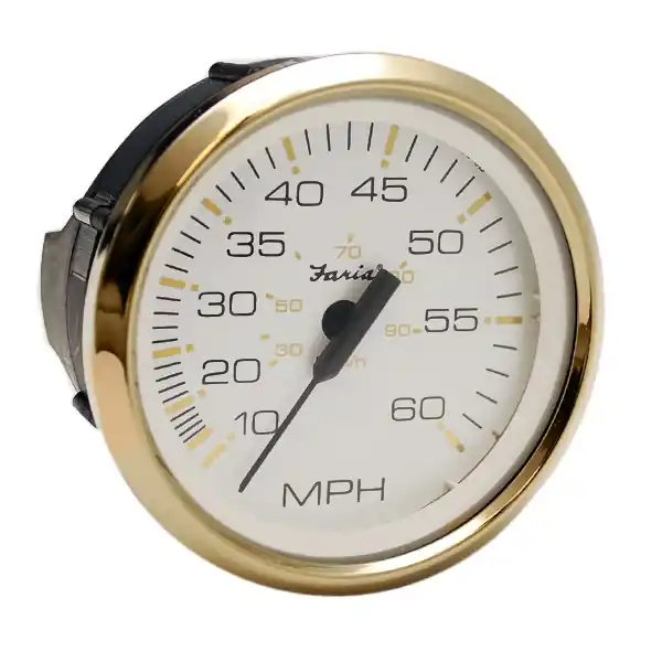 Hot Picks Faria Boat Speedometer Gauge SE9244A | Prestige Gold Series 3 1/4 Inch