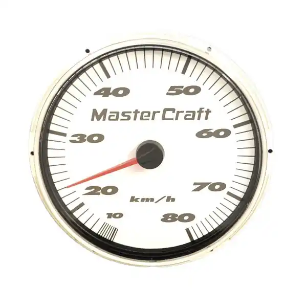 Last Chance MasterCraft Boat Speedometer Gauge 500912 | Medallion 4 1/4 Inch White