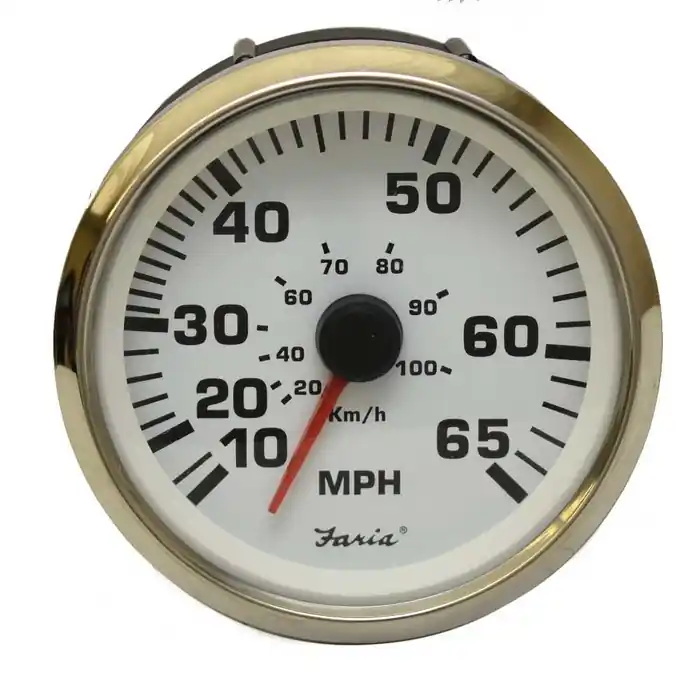 One Day Deal Faria Boat Speedometer Gauge SE9838A | Stingray 3 1/4 Inch