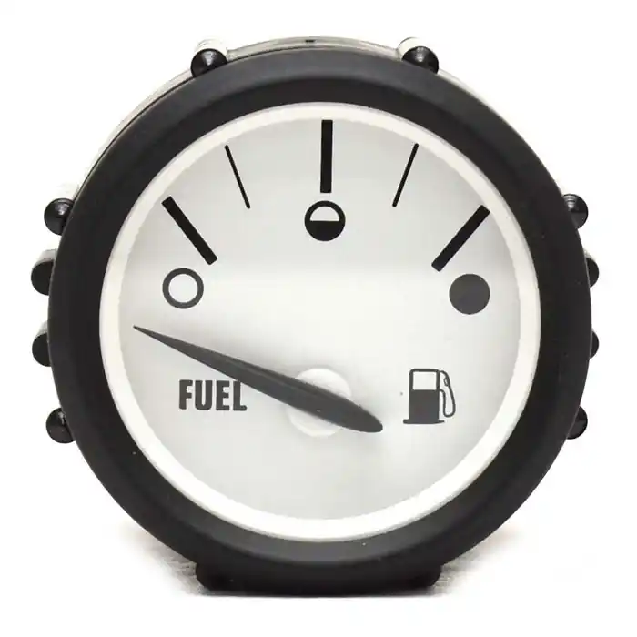 Faria Boat Fuel Level Gauge 0764075 | Black White 2 Inch Fast Shipping