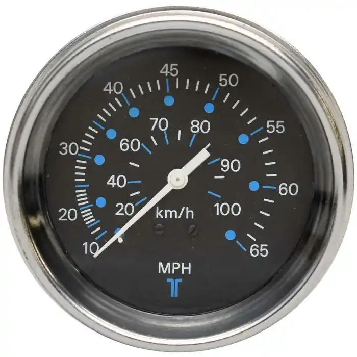 Teleflex Boat Speedometer Gauge 1181776 | 3 1/4 Inch Silver Black Factory Price