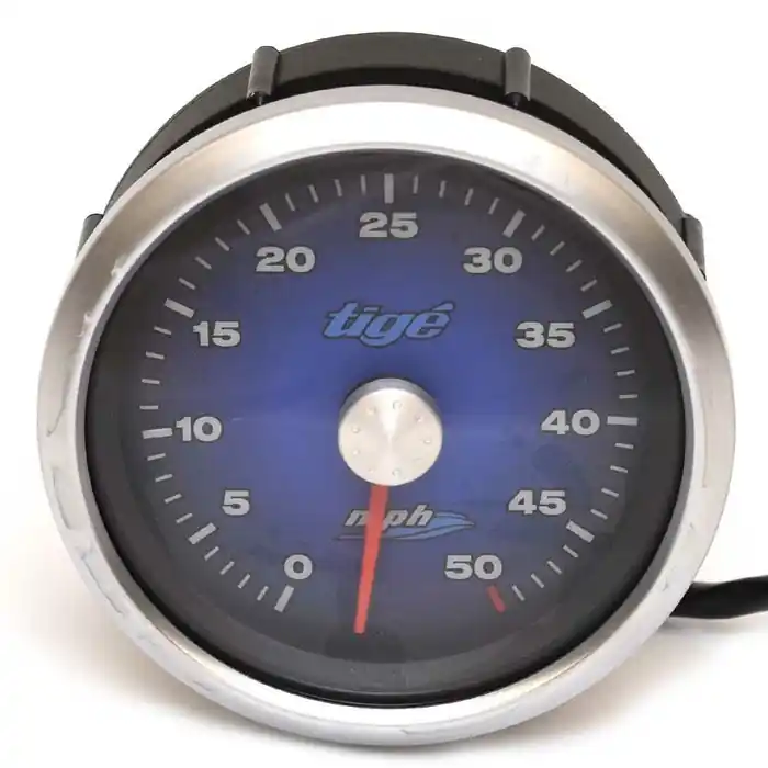 Tige Marine Boat Speedometer Gauge SE0560A | Faria 3 1/4 Inch Blue Direct From Manufacturer