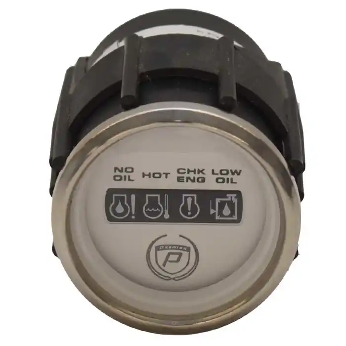 Bargain Premier Pontoon Boat OMC Systems Check Gauge GPK618B | Faria 2 Inch