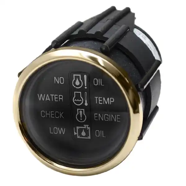 Cheap Faria Boat OMC Systems Check Gauge GP9019C | Regal Gold 2 Inch