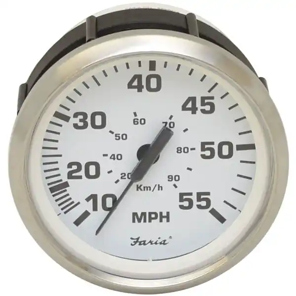 Flash Sale Faria Boat Speedometer Gauge SE9827A Euro | Larson 55 MPH