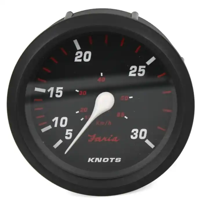 Faria Boat Speedometer Gauge SE9783C | Professional Red 3 1/4 Inch Bulk Order