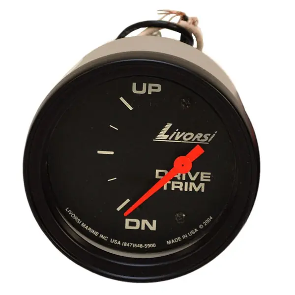 Livorsi Boat Trim Gauge LMTMOBKBK | Baja OMC 2 5/8 Inch Black Sale