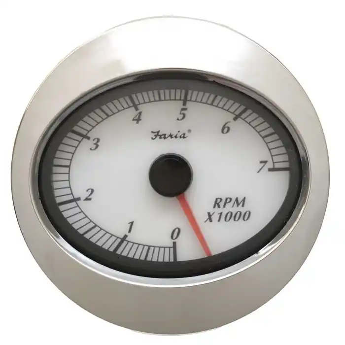 Worldwide Shipping Faria Boat Tachometer Gauge TC5031A | Calypso Mercury 3 1/4 Inch