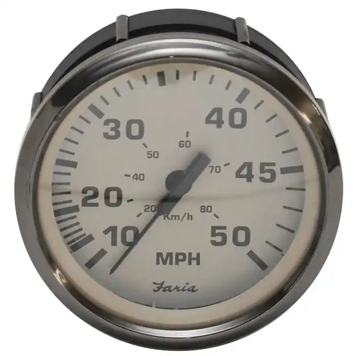 Place Order Faria Beede Boat Speedometer Gauge SE9315A | 3 1/4 Inch Euro Beige