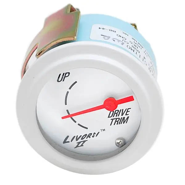 Trusted Brand Livorsi Boat Trim Gauge | BRP OMC Evinrude 2 Inch White