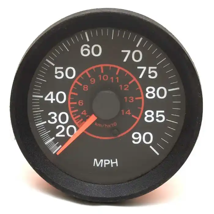 Handmade OMC Boat Speedometer Gauge 174820 | 3 1/4 Inch Black