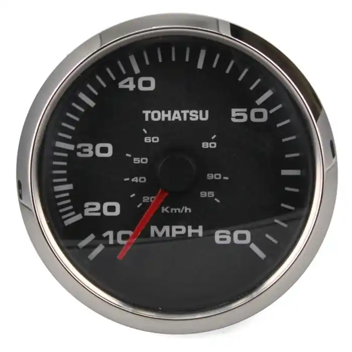 Faria Boat Speedometer Gauge SE9297A | Tohatsu 3 1/4 Inch Silver Black Place Order