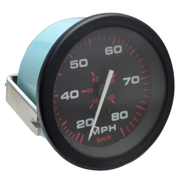 Teleflex Boat Speedometer Gauge 57899T | Amega 3 1/4 Inch Black Crafted