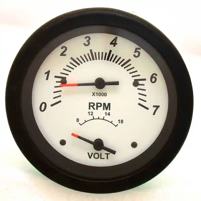 Teleflex Boat Multi Function Gauge 69928 | Tach / Volt 3 1/4 Inch Modern