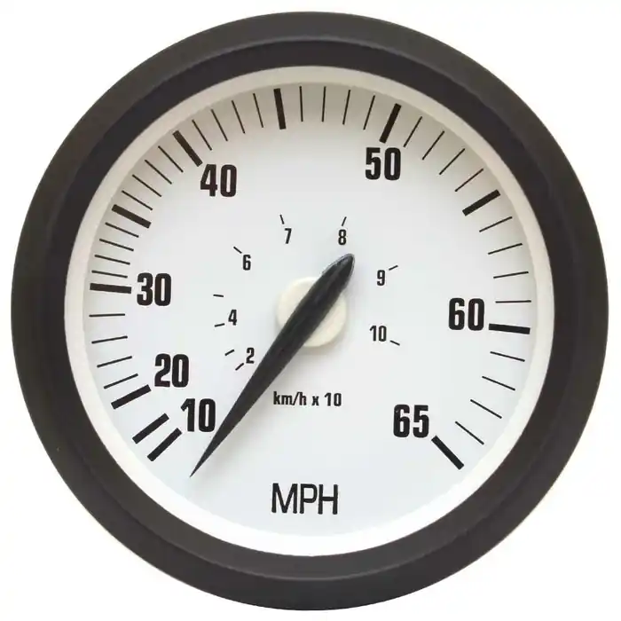 Limited Edition Faria Beede Boat Speedometer Gauge SE3021 | 3 1/4 Inch 65 MPH