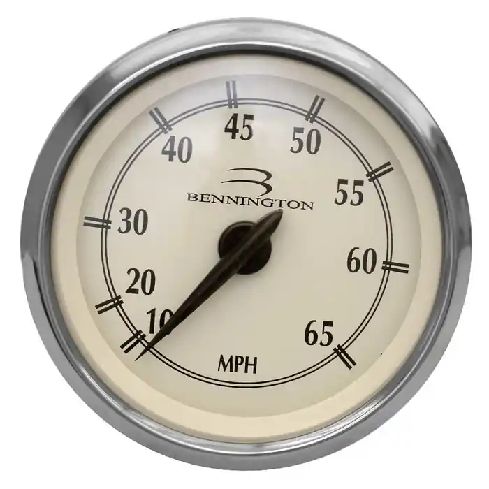 Luxury Bennington Boat Speedometer Gauge SEK027A | Faria 3 1/4 Inch Cream
