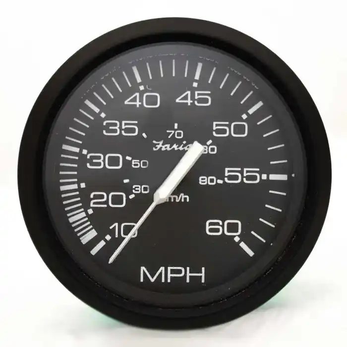 Faria Boat Speedometer Gauge SE8076A | 3 1/4 Inch Black Next Day Delivery