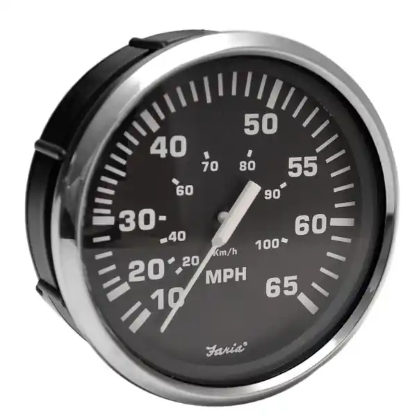 Order Now Faria Boat Oversized Speedometer Gauge SE4005A | Euro 4 1/4 Inch