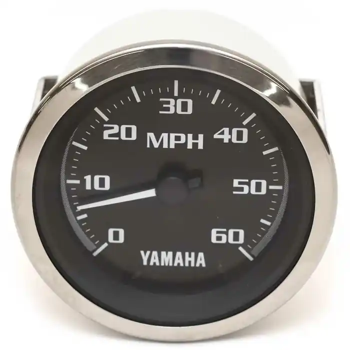 Limited Time Yamaha Jet Boat Paddlewheel Speedometer Gauge 946826 | 3 1/4 Inch Silver Black