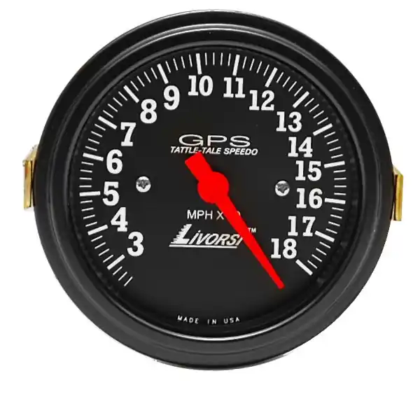 Livorsi Boat Speedometer GPS180BKBK | Tattle Tale 3 3/8 Inch Black Buy Today