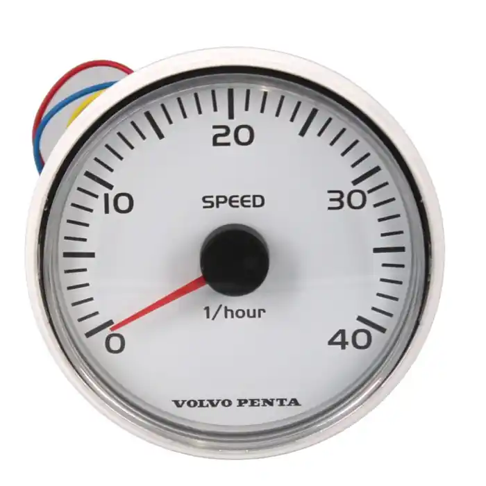 Volvo Penta Boat Speedometer Gauge VP21234528 | 3 1/4 Inch White Same Day Shipping
