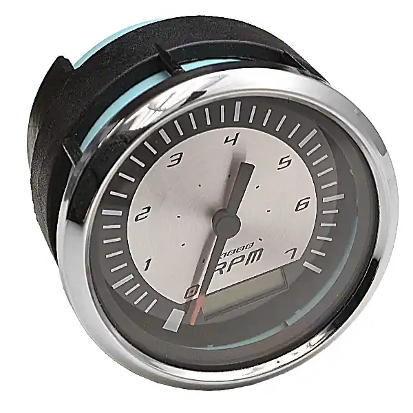 Original Faria Boat Tachometer Gauge THC052B | W/ Hour Meter 3 1/4 Inch