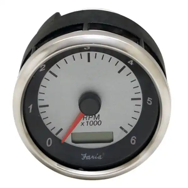 Faria Boat Tachometer Gauge THC614A | W/ Digital Hour Meter 3 1/4 Inch Buy Direct