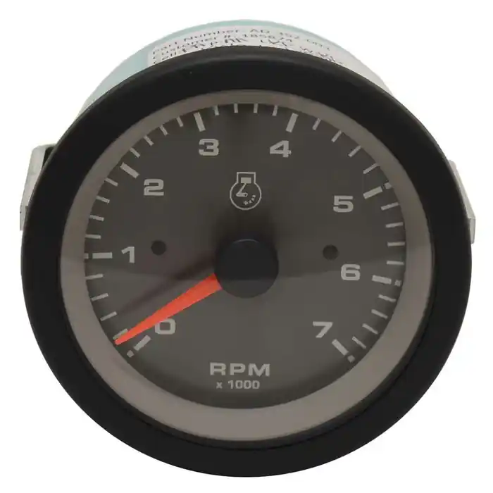 Teleflex Boat Tachometer Gauge 70159F | 3 3/8 Inch Pewter 7000 RPM Best Price