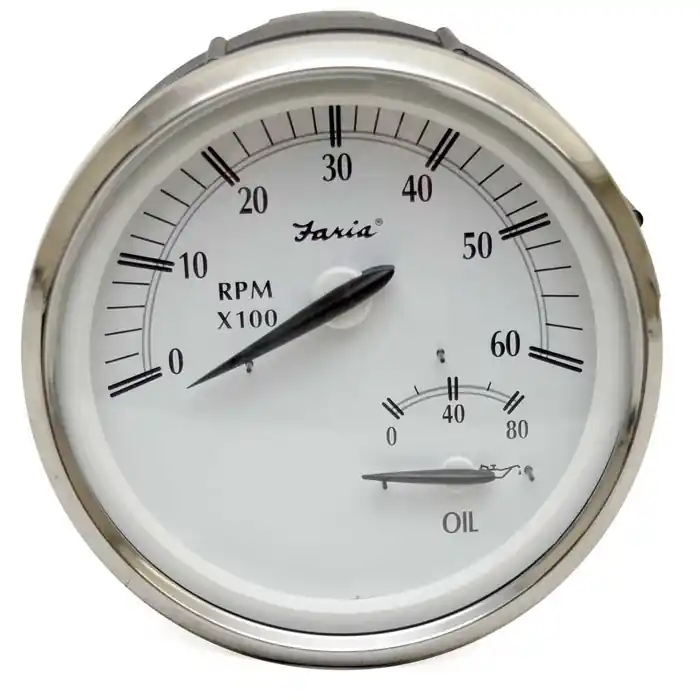 While Supplies Last Faria Boat Multifunction Gauge GTC034A | Tachometer Oil Pressure