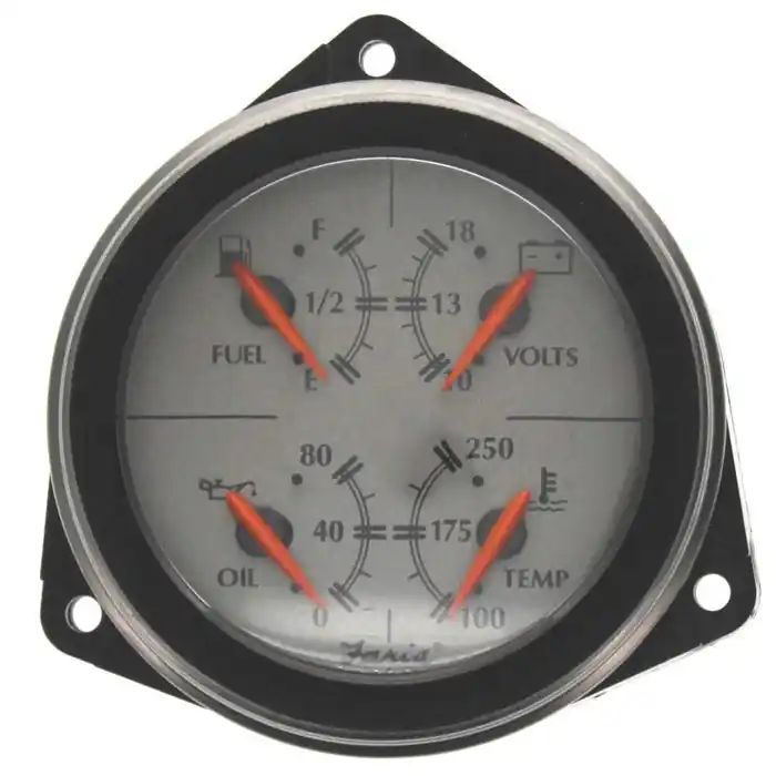 Faria Boat Multifunction Gauge GF0243A | 3 1/4" Inch Black Silver Budget