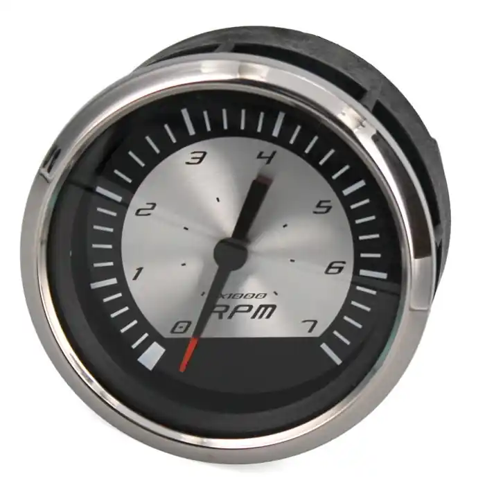 Weekend Sale Faria Boat Tachometer Gauge TCC044B | Platinum 3 1/4 Inch Black