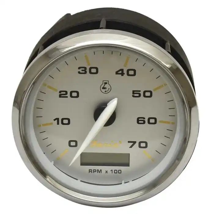 Trusted Brand Faria Boat Tachometer Gauge THC626A | Kronos Silver 3 1/4 Inch