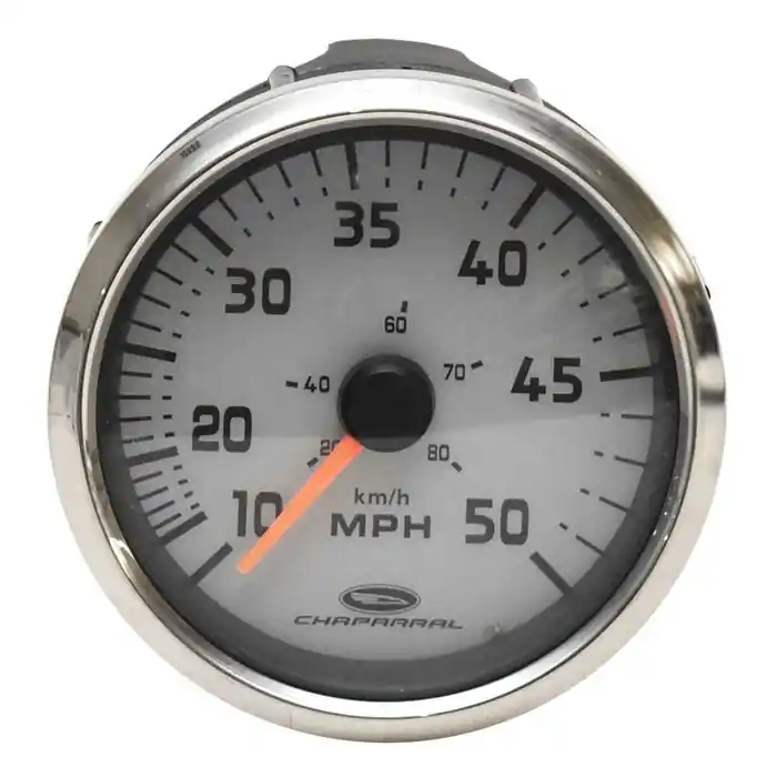 Faria Boat Speedometer Gauge SEK704A | Chaparral 50 MPH Gray Silver Shop Now