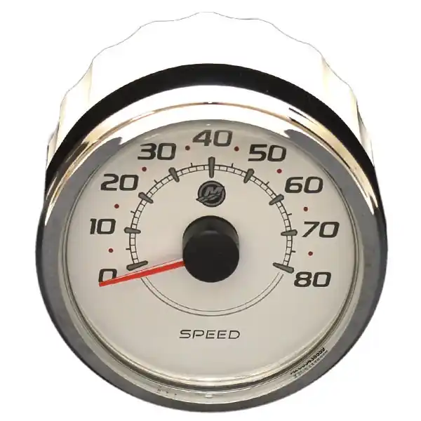 High Quality Smartcraft Boat Speedometer Gauge 53534816 | Silver / White 3 1/4 Inch