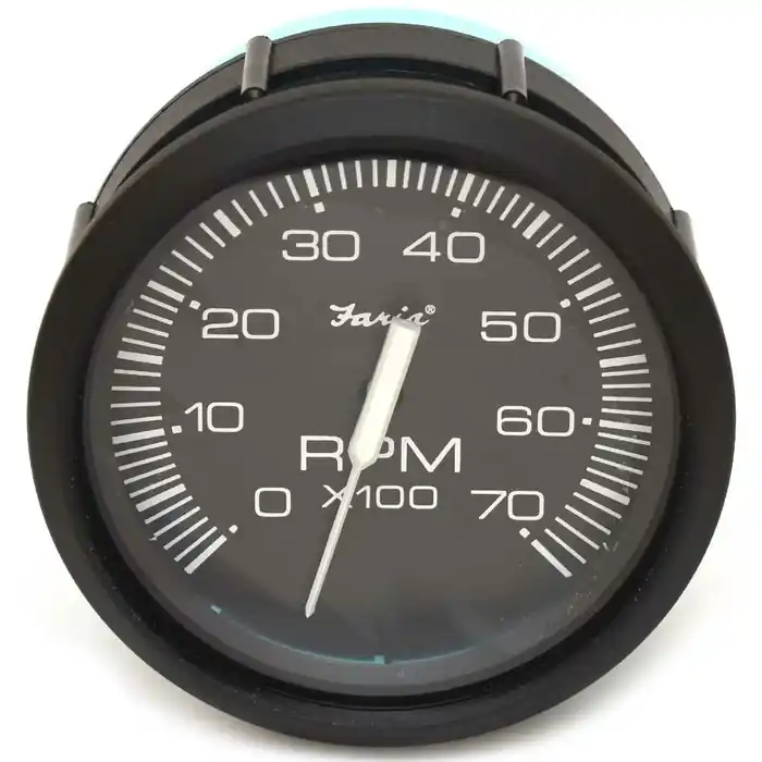 Faria Boat Tachometer Gauge TC8164A | Inboard / Outboard 3 1/4 Inch Black Special Offer