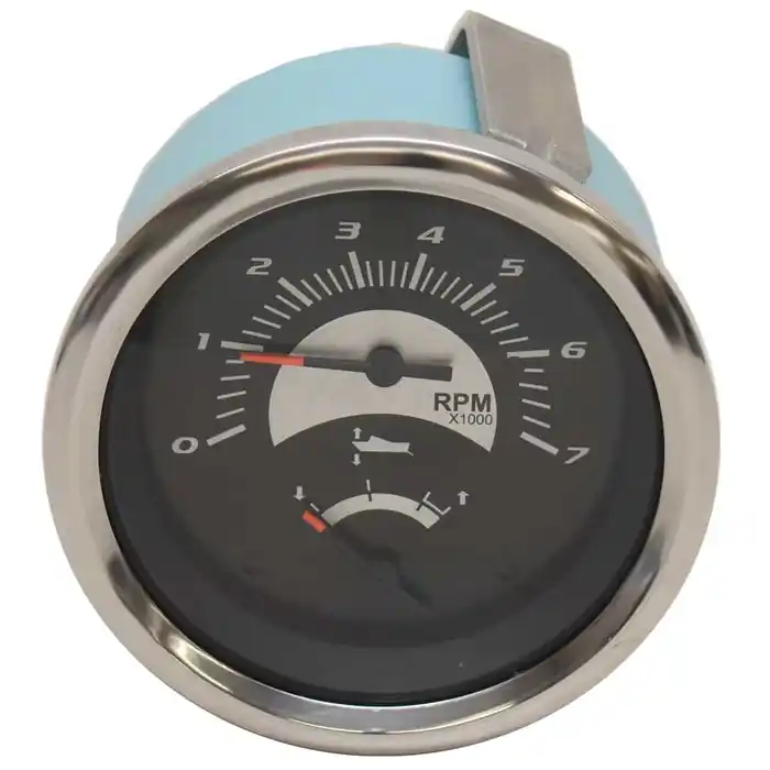 Teleflex Boat Multi-Function Gauge 71083F | Sterling Silver 3 1/4 Inch Authentic